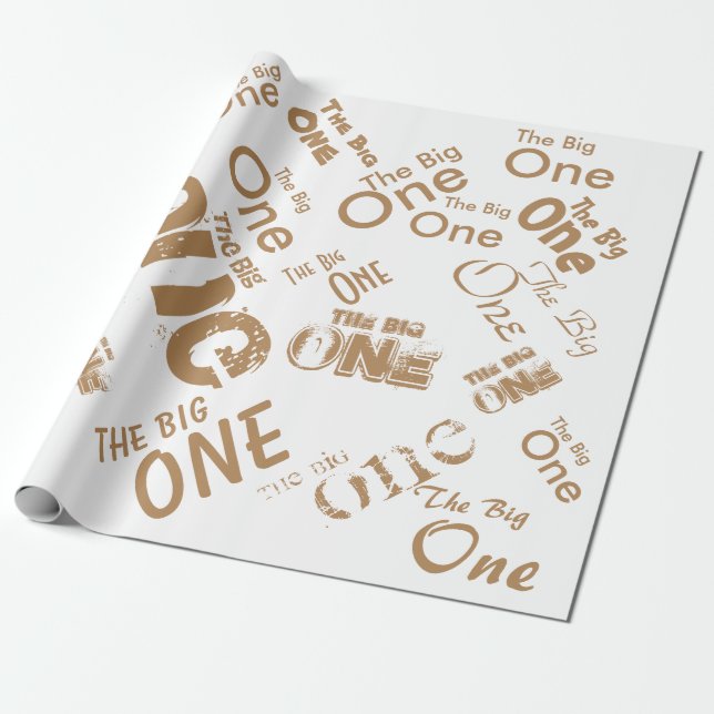 The Big One Wrapping Paper (Unrolled)