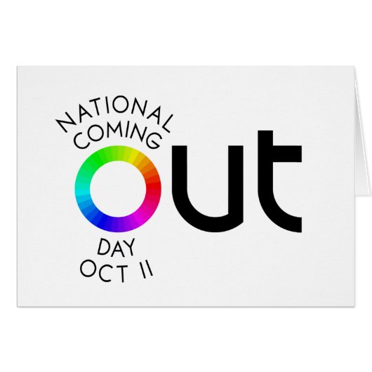 The Big OUT White Card (Front Horizontal)