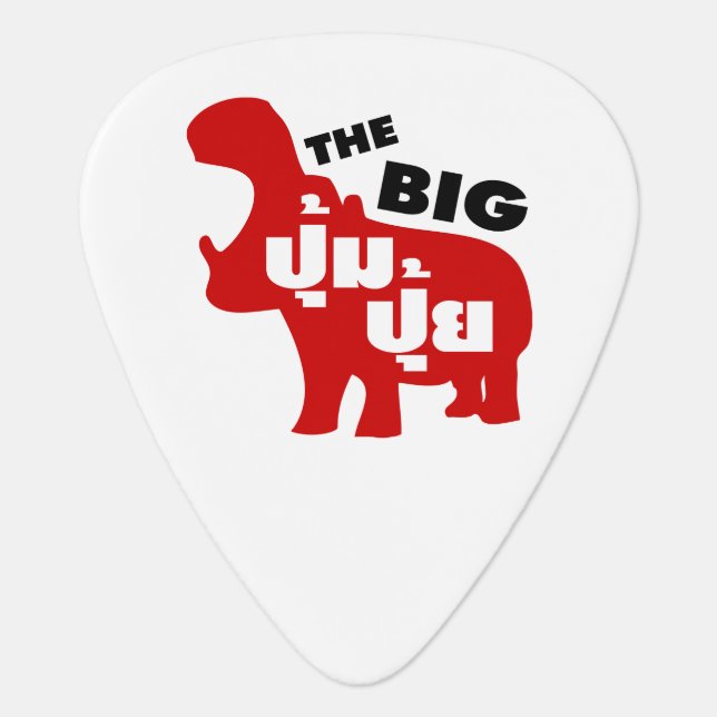 THE BIG PUM PUI ☆ Fat in Thai Language ☆ Guitar Pick (Front)