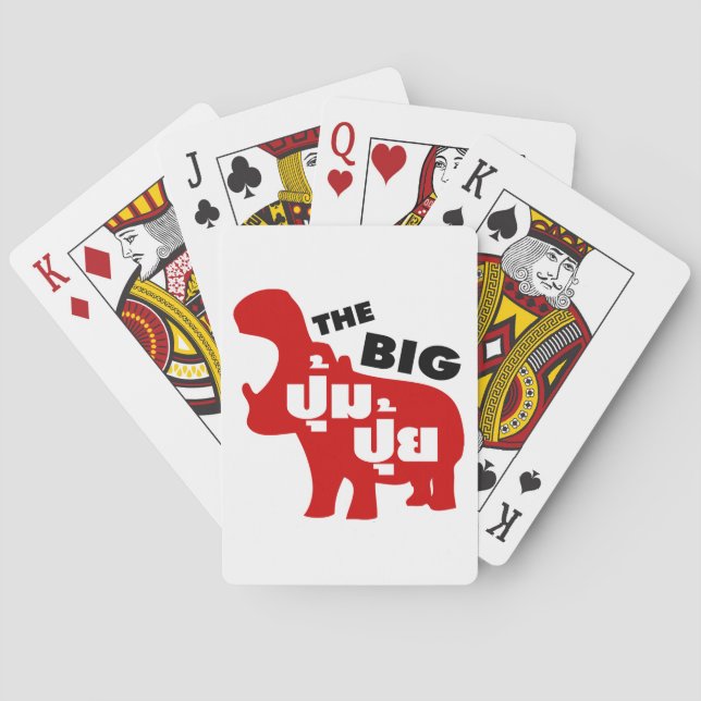 THE BIG PUM PUI ☆ Fat in Thai Language ☆ Poker Cards (Back)