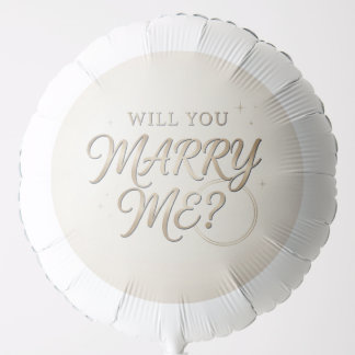 The Big Question Romantic Marriage Proposal Balloon