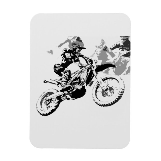 The Big Race - Motocross Racers   Magnet (Vertical)