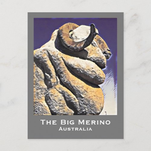 The Big Sheep big merino Australian travel icon Postcard