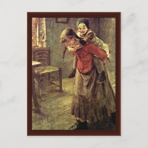 The Big Sister By Fritz Von Uhde Postcard