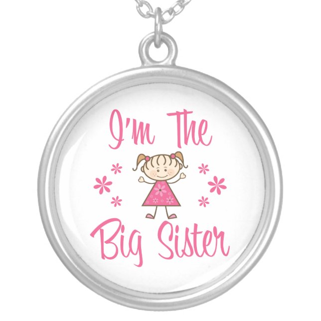 The Big Sister Silver Plated Necklace (Front)