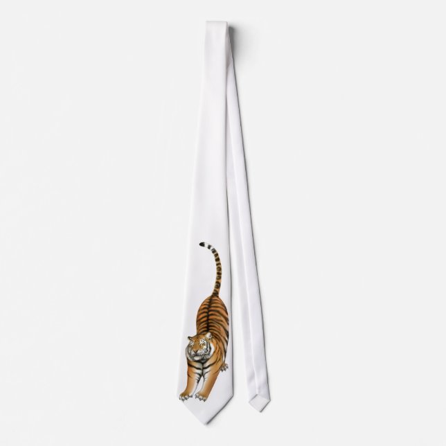 The Big Stretching Bengal Tiger Tie (Front)