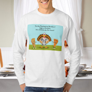 The Big Thanksgiving Showdown Pumpkin and Apple T-Shirt