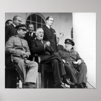 The Big Three - WW2 - Tehran Conference 1943 Poster