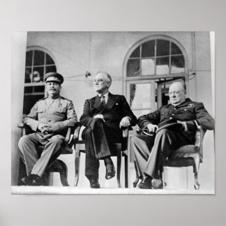 The Big Three - WW2 - Tehran Conference 1943 Poster