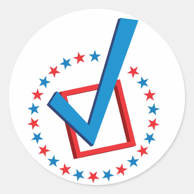 The Big Tick Classic Round Sticker (Front)