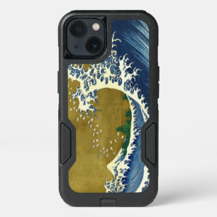 The Big Wave (Blue and Gold Japanese Art, Hokusai) iPhone 13 Case