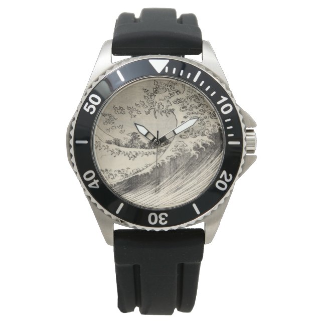 The Big Wave (by Katsushika Hokusai) Watch (Front)