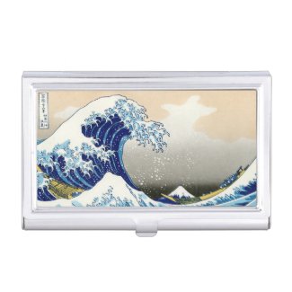 The Big Wave of Kanagawa Hokusai Katsushika art Business Card Holder