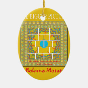 The Bigger Picture Art Print Ceramic Ornament