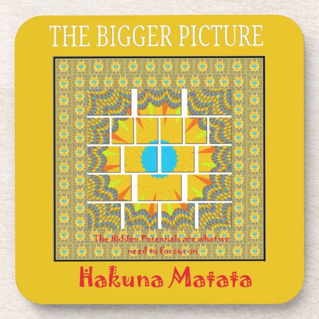 The Bigger Picture Art Print Coaster (Front)
