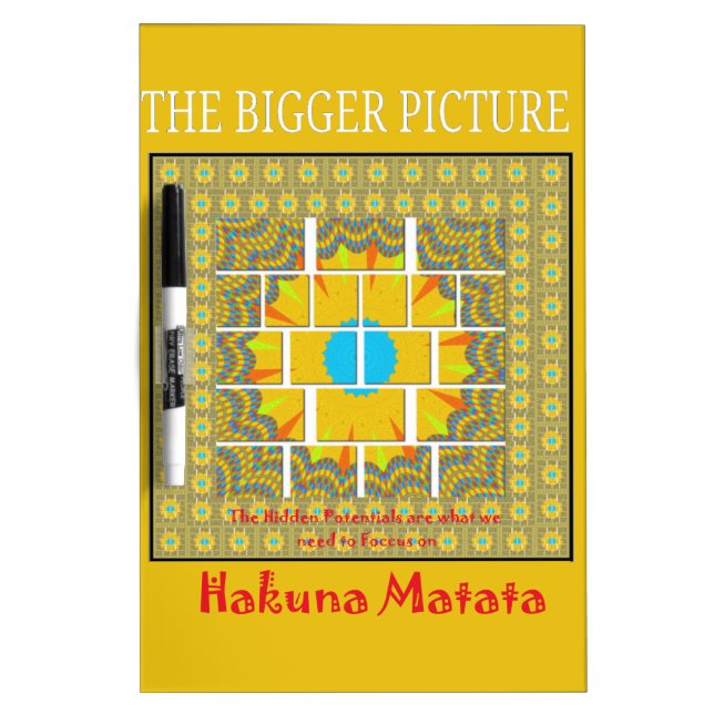 The Bigger Picture Art Print Dry-Erase Board (Front)