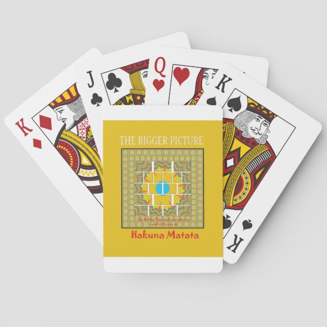 The Bigger Picture Art Print Poker Cards (Back)