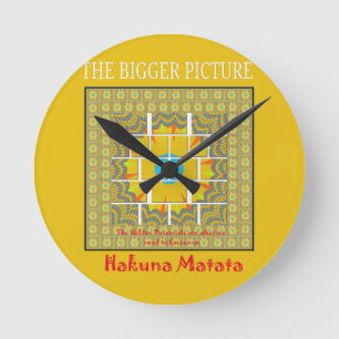 The Bigger Picture Art Print Round Clock