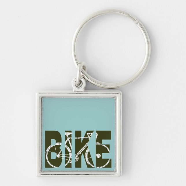 the bike. cycle . cycling keychain (Front)