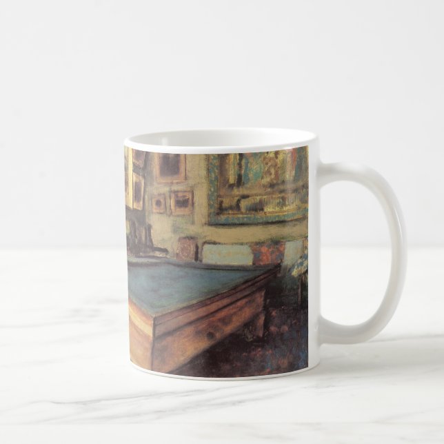 The Billiard Room at Menil Hubert by Edgar Degas Coffee Mug (Right)