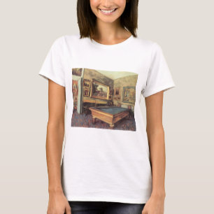 The Billiard Room at Menil Hubert by Edgar Degas T-Shirt