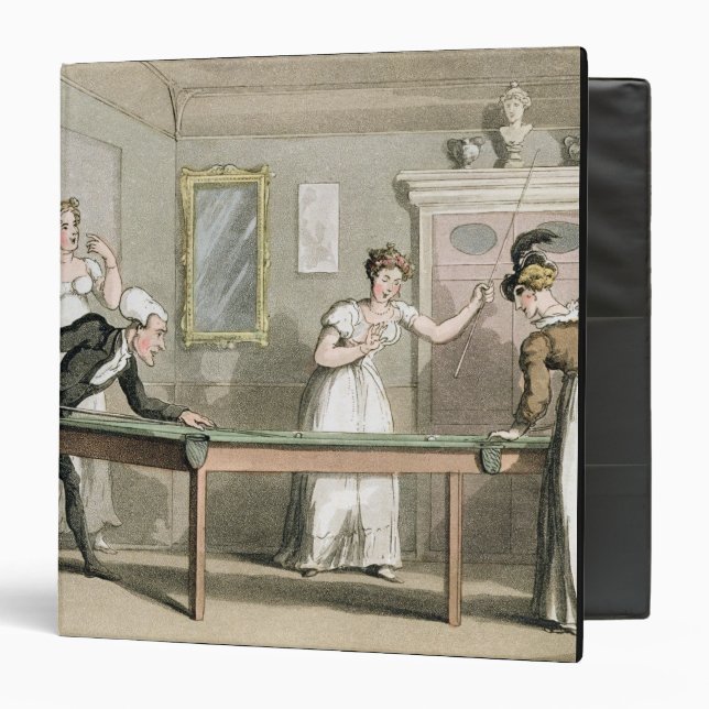 The Billiard Table, from 'The Tour of Dr Syntax in Binder (Front/Inside)