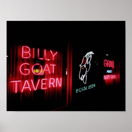 The Billy Goat Tavern Chicago Poster