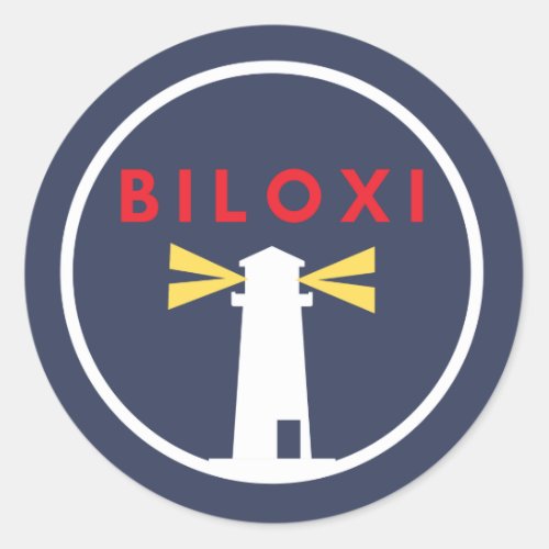 The Biloxi Lighthouse Classic Round Sticker