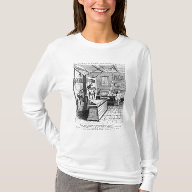 The Bindery of Laurens Janszoon Koster T-Shirt (Front)