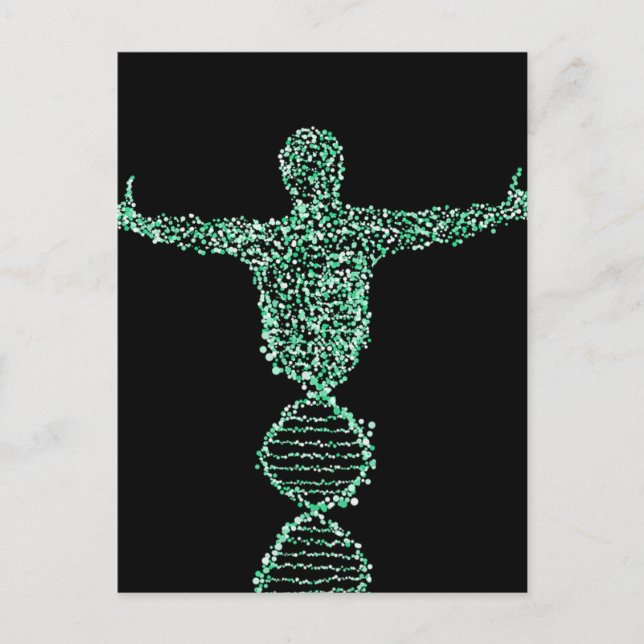 The Biology DNA man Postcard (Front)