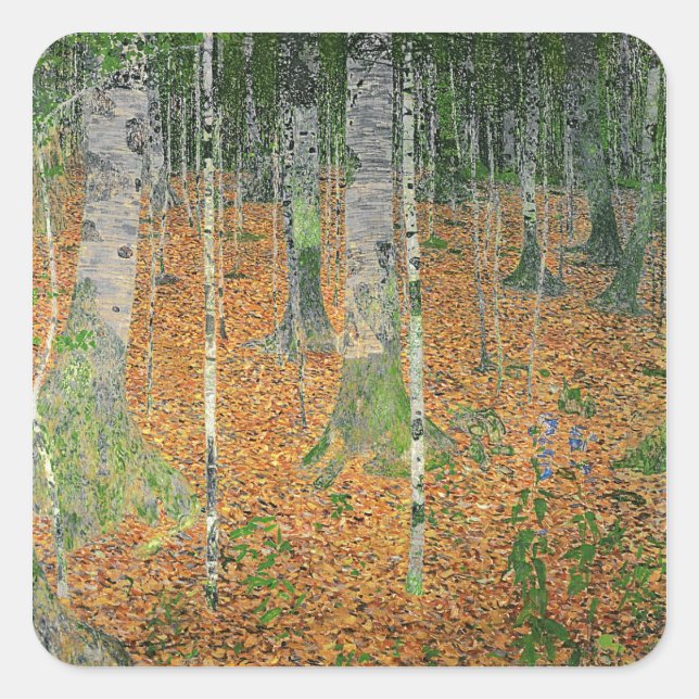 The Birch Wood, 1903 Square Sticker (Front)