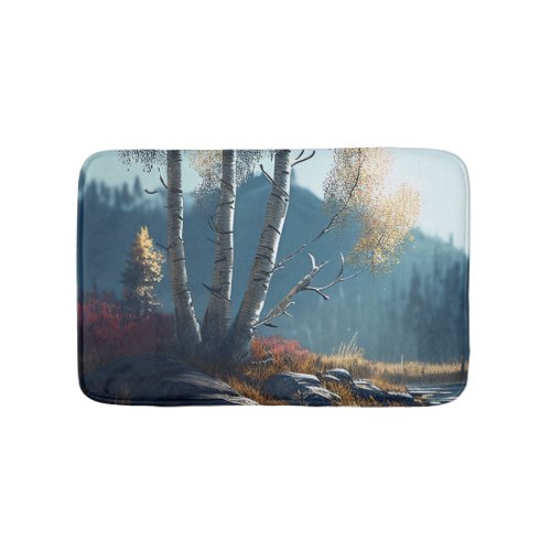 The Birches Northern Ireland Round Birch View Bath Mat