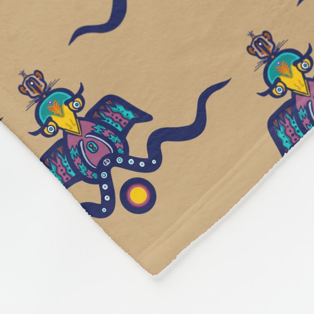 The Bird and the Mouse Fleece Blanket (Corner)