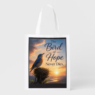 The Bird of Hope Never Dies Grocery Bag