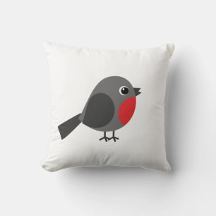 The Bird - Robin Throw Pillow