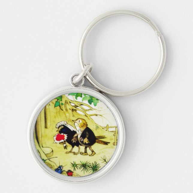 The Bird Wedding Keychain (Front)