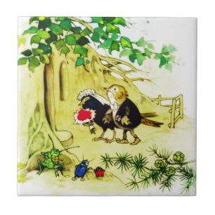 The Bird Wedding Tile