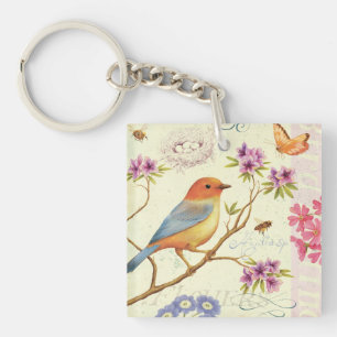 The Birds and the Bees Keychain