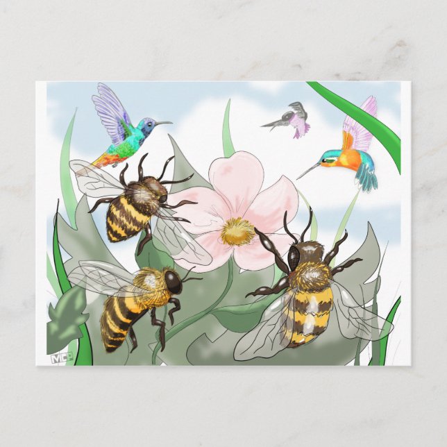 The Birds and the Bees Postcard (Front)