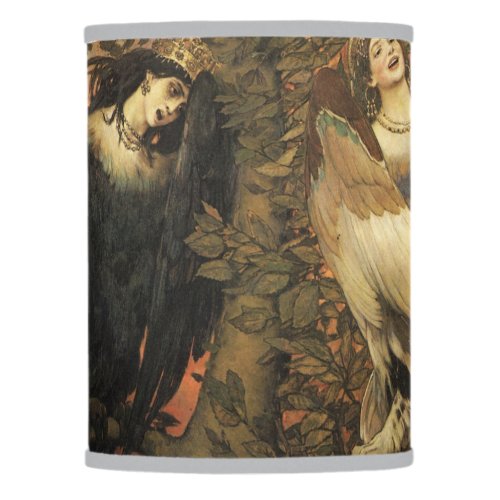 The Birds Of Joy And Sorrow _ Sirin And Alkonost Lamp Shade