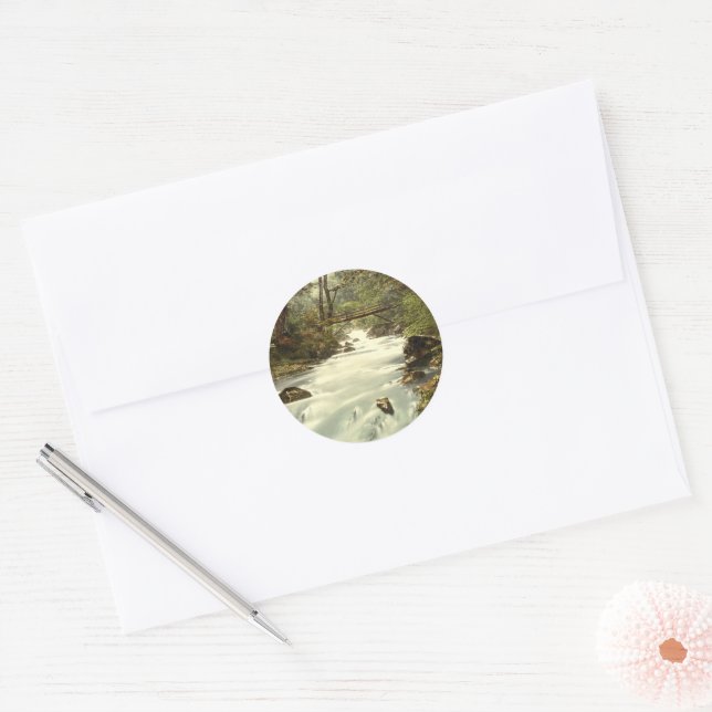 The Birks o'Aberfeldy, Perth and Kinross, Scotland Classic Round Sticker (Envelope)
