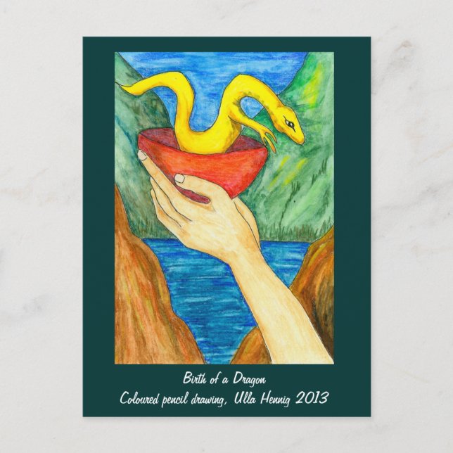 The Birth of a Dragon Postcard (Front)