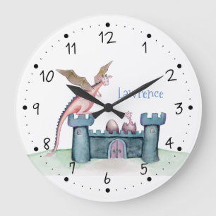 The Birth of a Small Dragon Large Clock