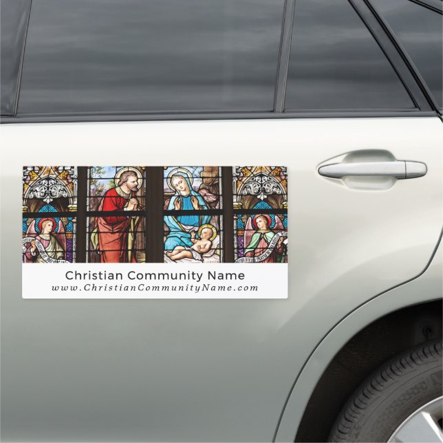 The Birth of Christ, Christianity, Religious Car Magnet (In Situ)