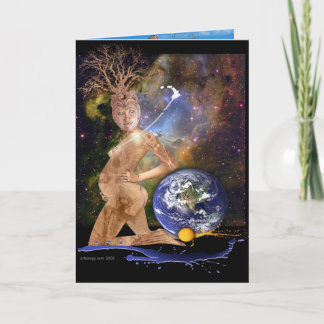 the birth of earth holiday card
