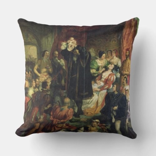 The Birth of Henri IV 1553_1610 at the castle of Throw Pillow