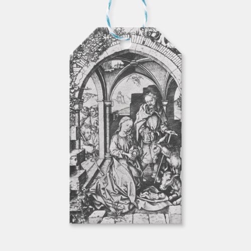 The Birth of Jesus by Martin Schongauer Gift Tags