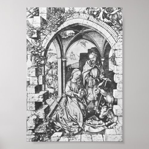 The Birth of Jesus by Martin Schongauer Poster