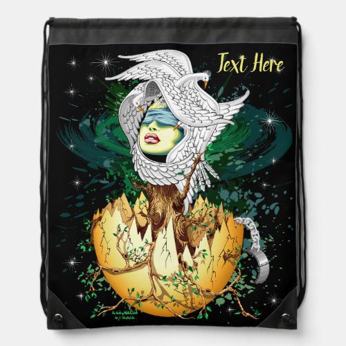 The Birth of Mother Earth  Drawstring Bag