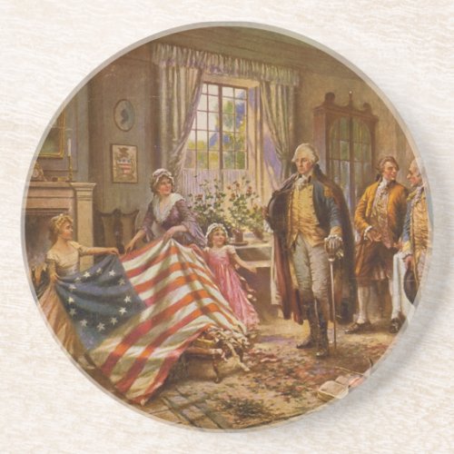 The Birth of Old Glory by Percy Moran Coaster